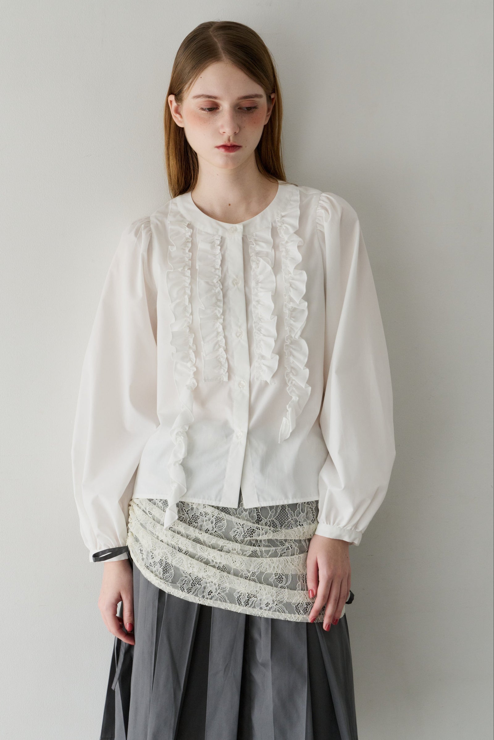 front frill blouse – idem front frill blouse – idem