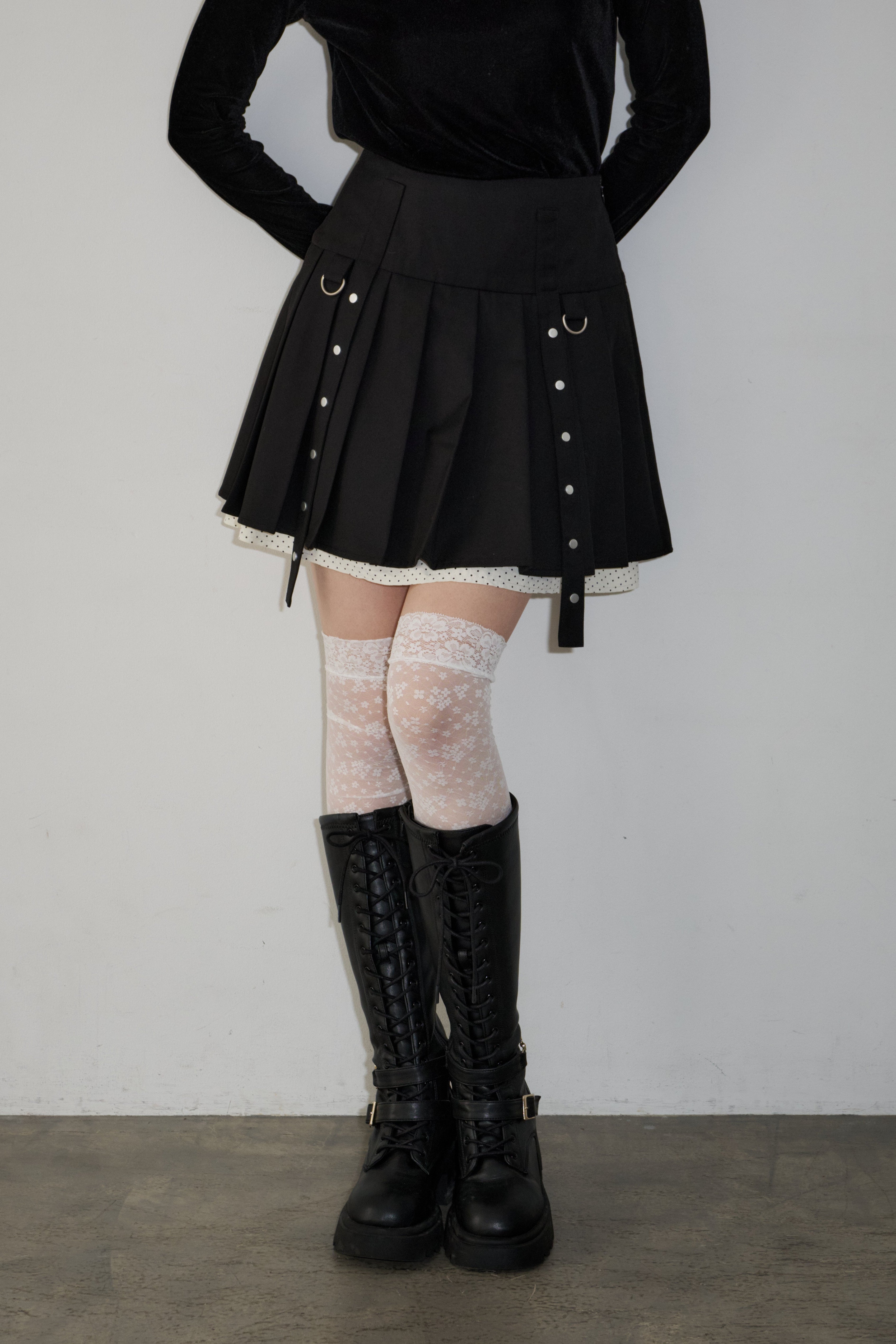 flower lace knee-highs