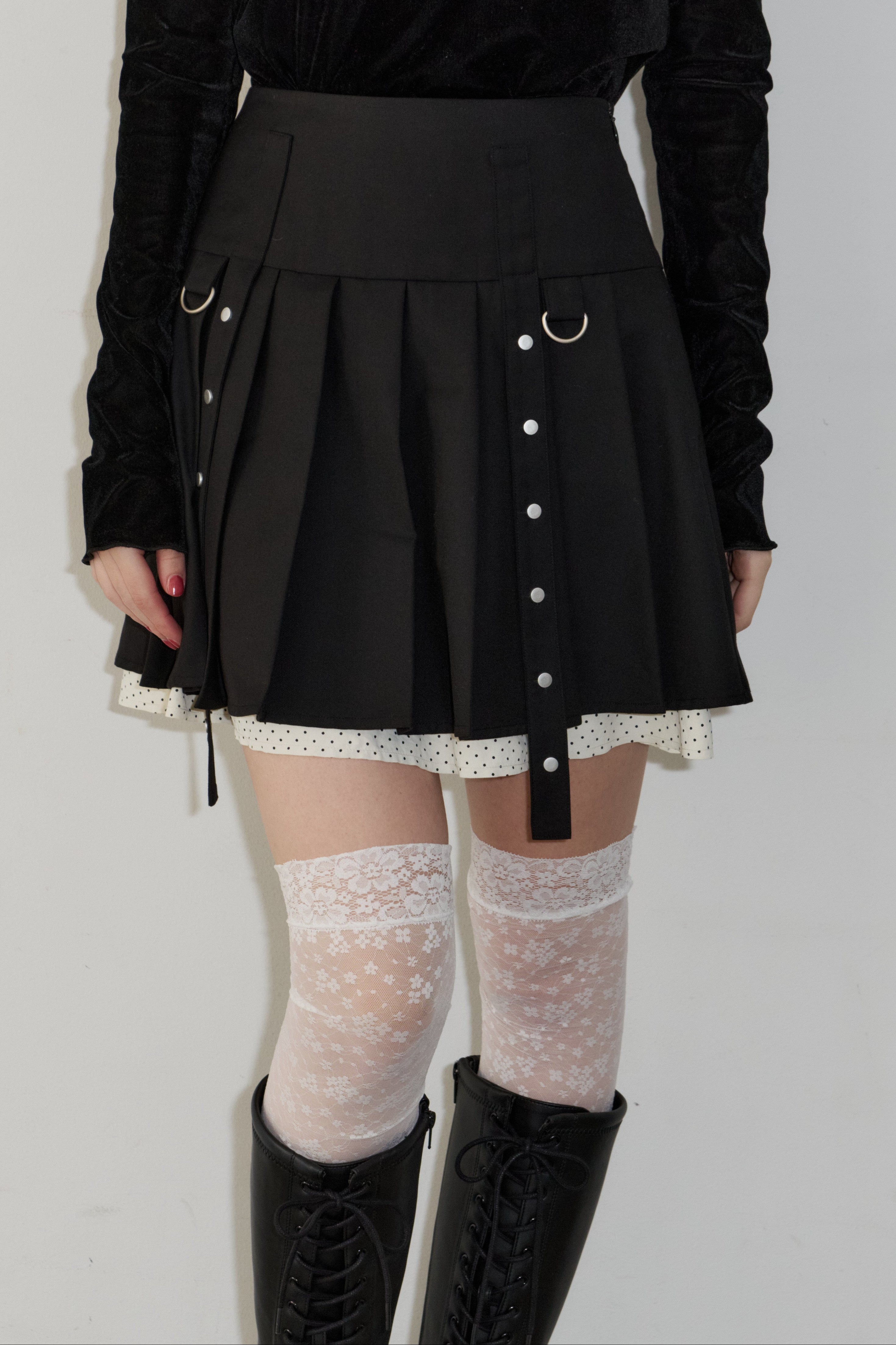 flower lace knee-highs