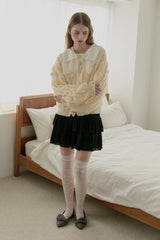 flower lace knee-highs