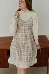lace up ribbon turtle knit