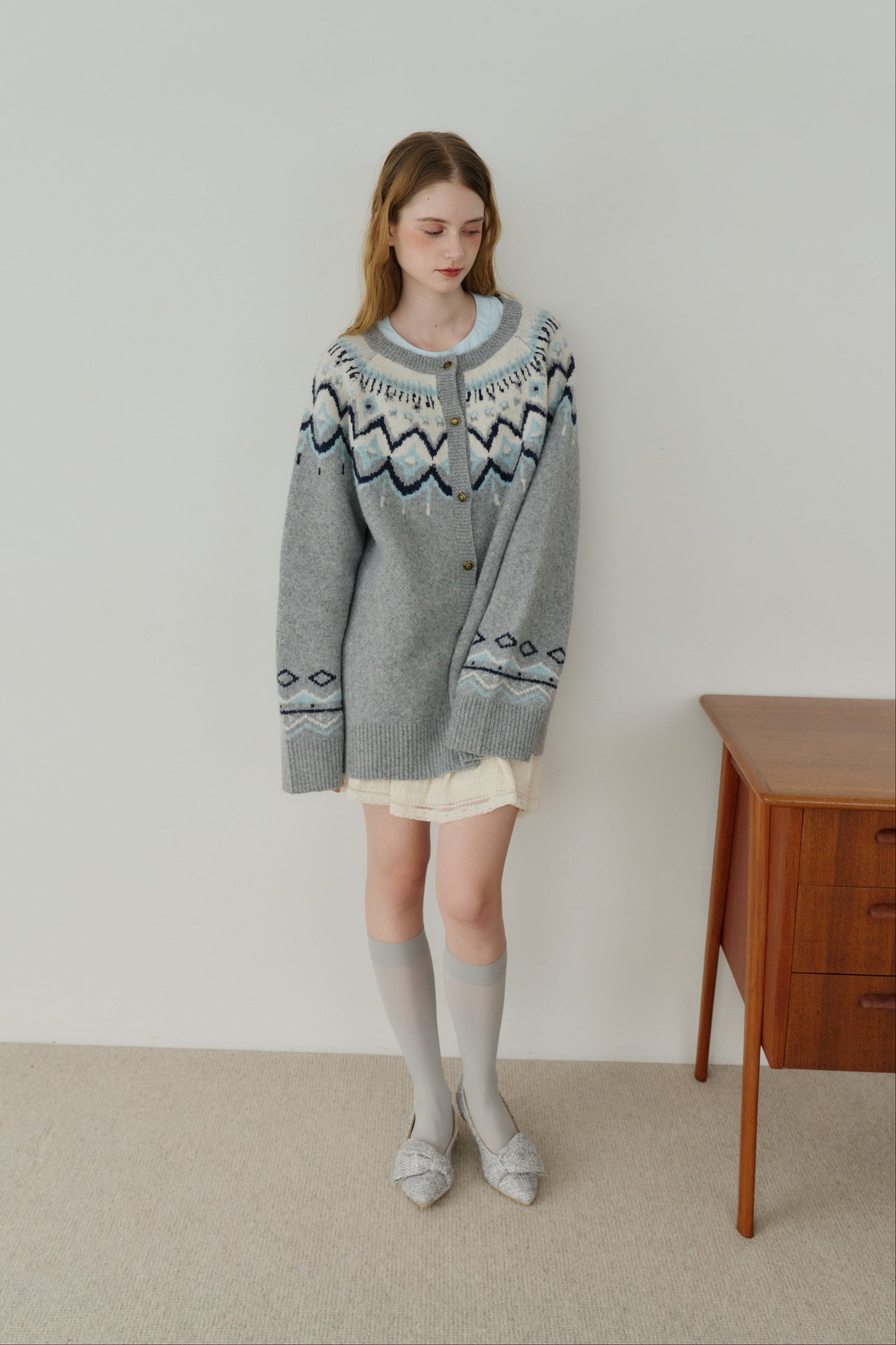 idem/カーディガン flower china cardigan – idem