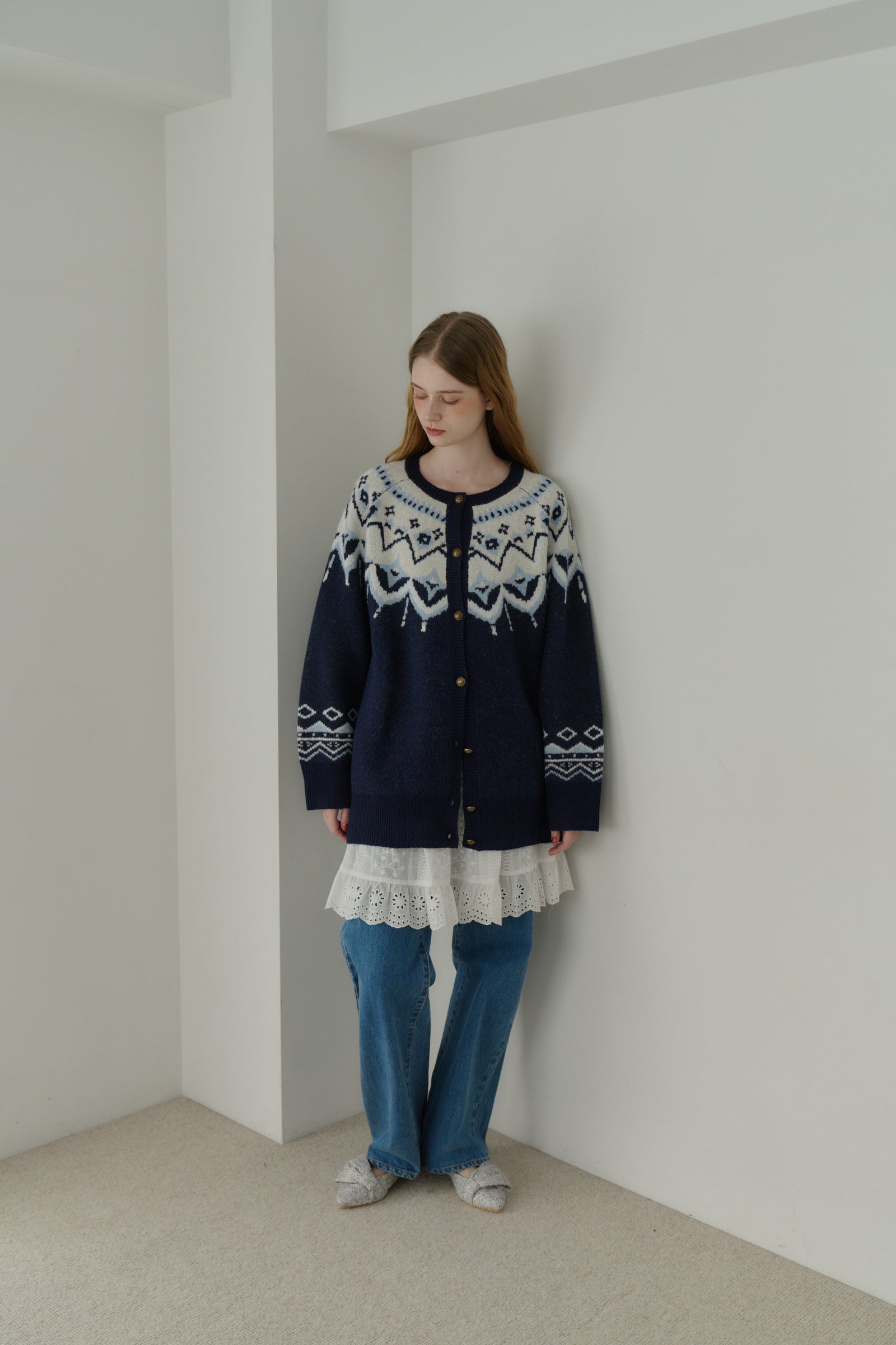 nordic knit cardigan – idem