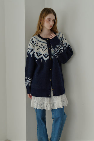 nordic knit cardigan