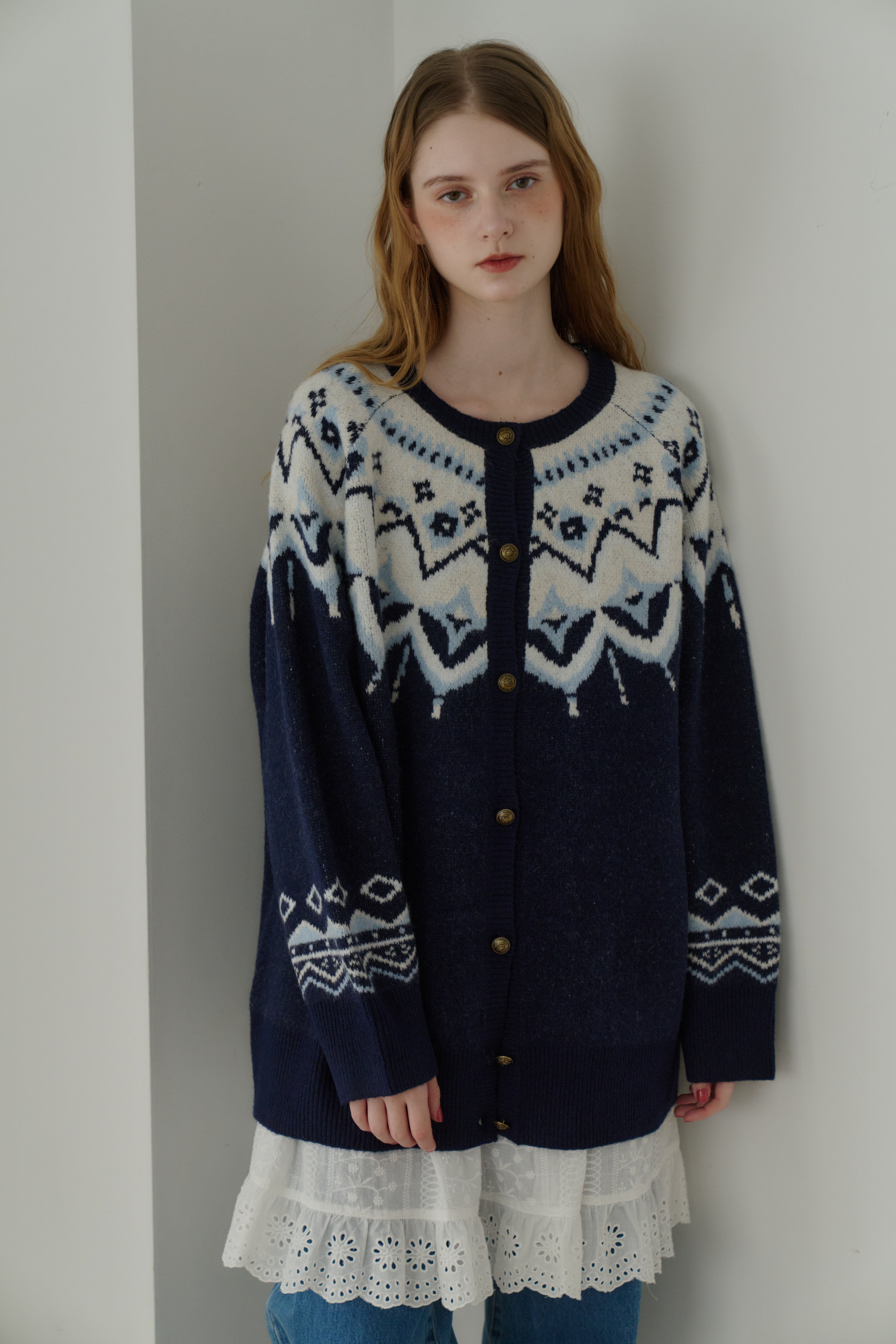 nordic knit cardigan
