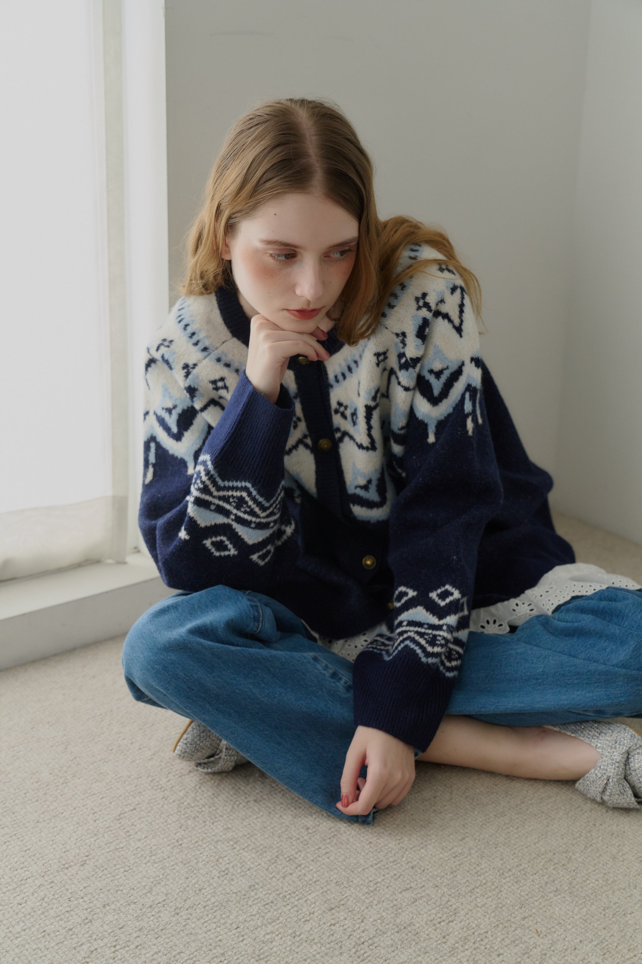 nordic knit cardigan