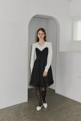 lace collar vintage satin blouse