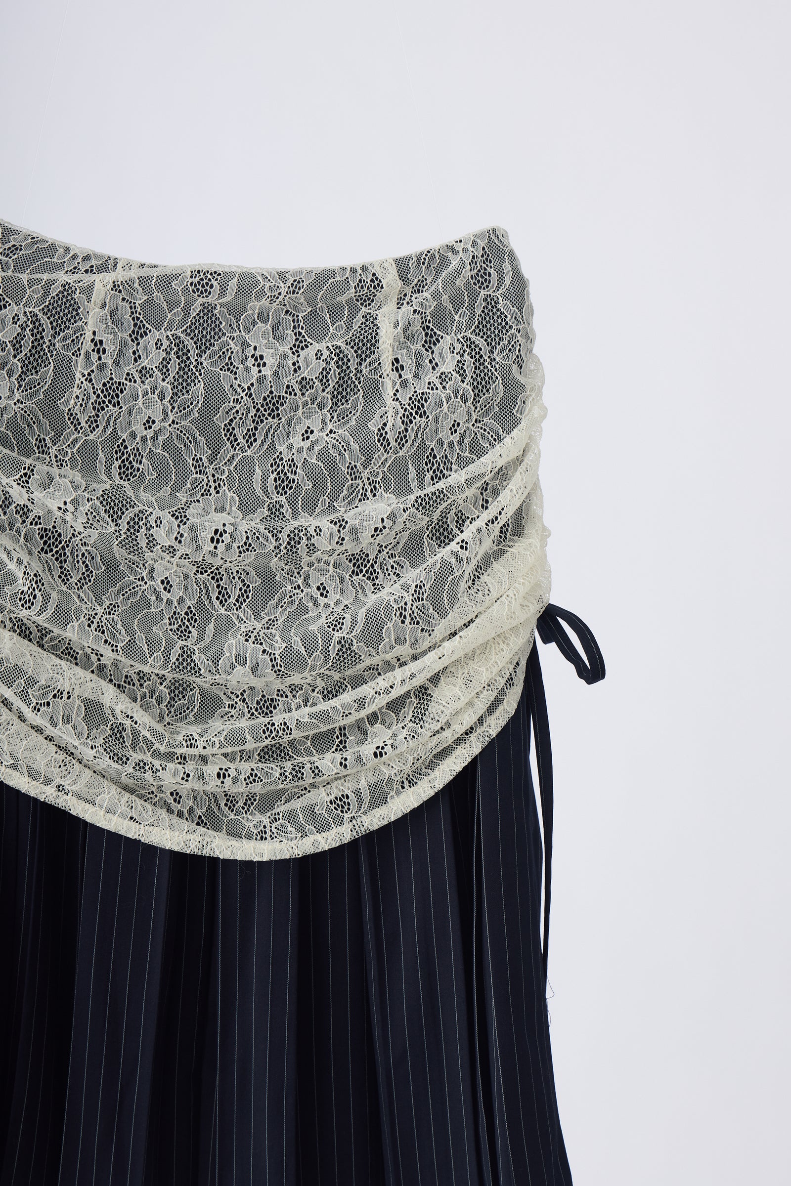 drawstring lace pleats skirt – idem