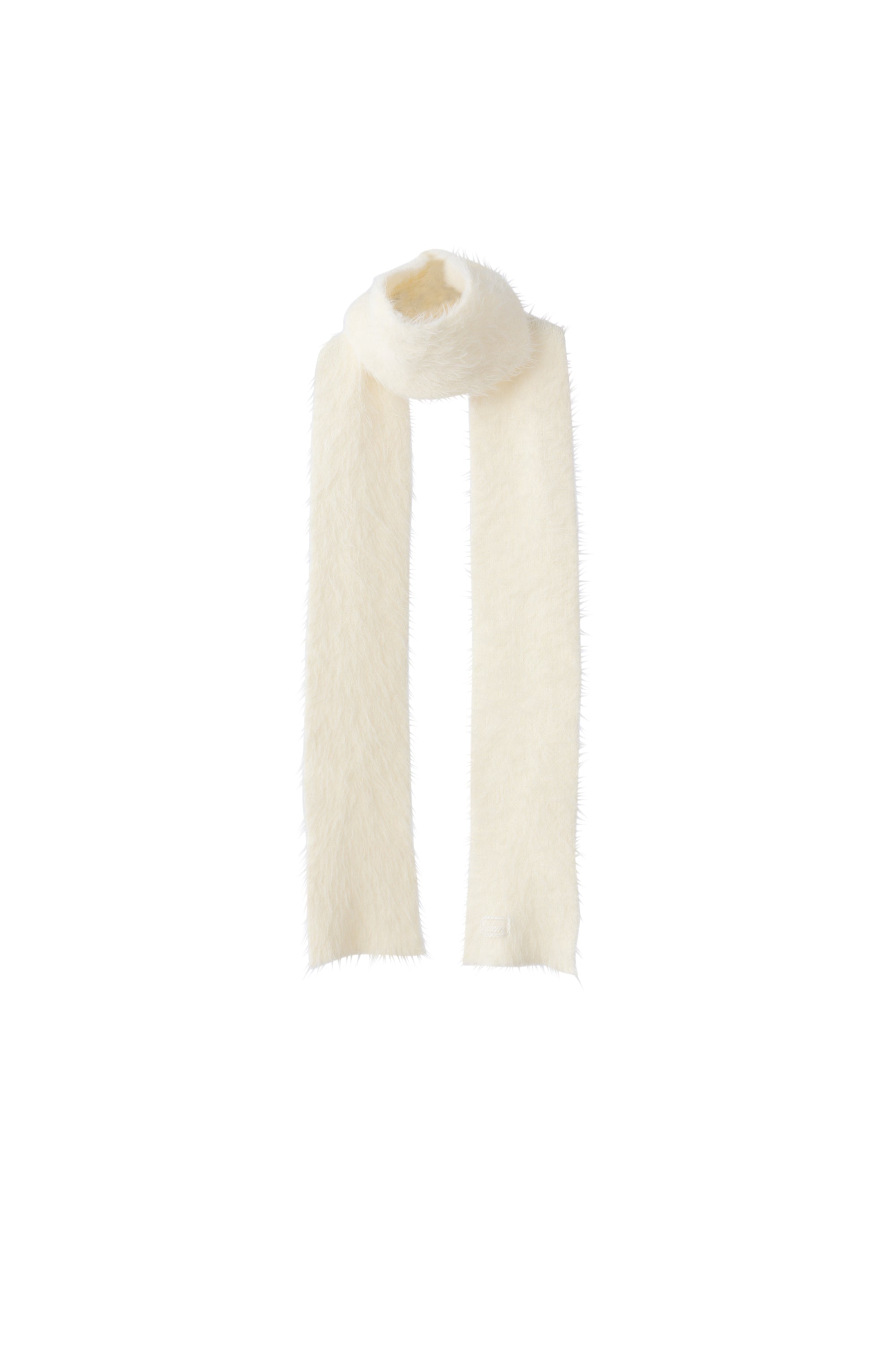 slim knit shaggy muffler