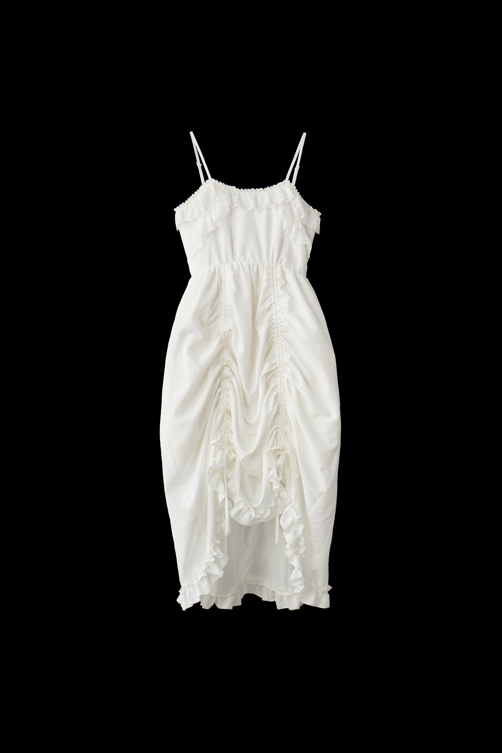 lace drawstring onepiece