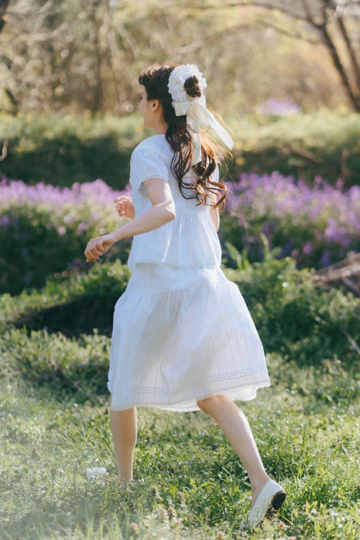 big frill ribbon chouchou