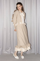 blooming frill jacket【セットアップ着用可能】