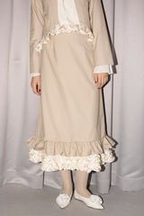 blooming frill long skirt【セットアップ着用可能】