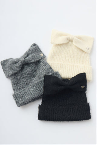 ribbon knit beanie