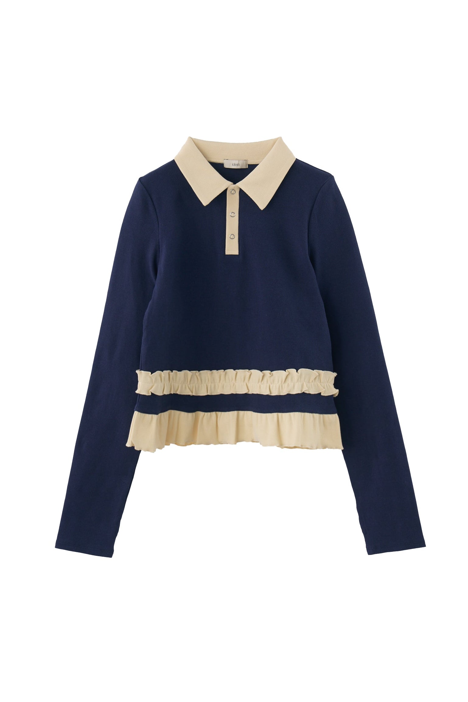 frill polo shirt
