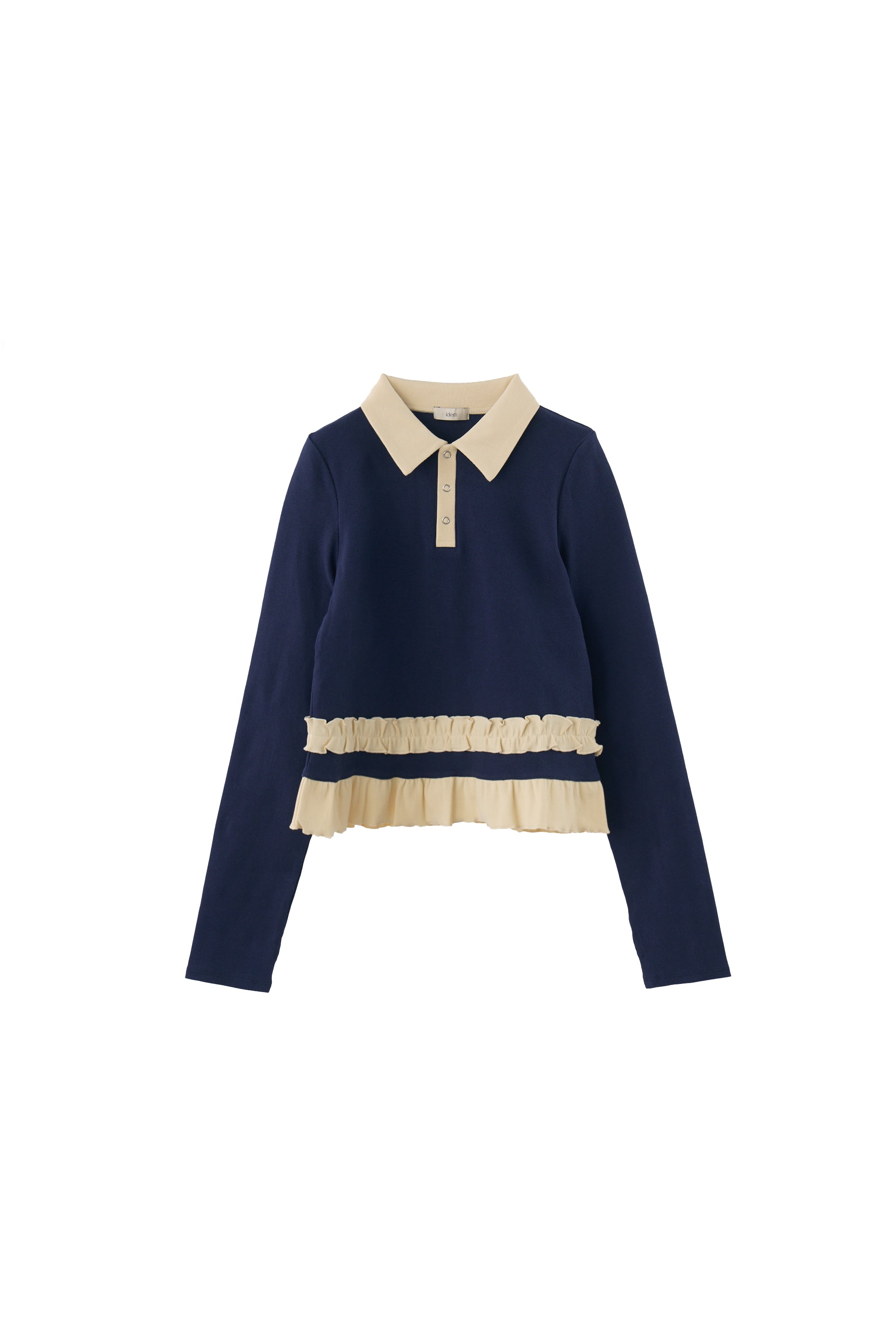 frill polo shirt