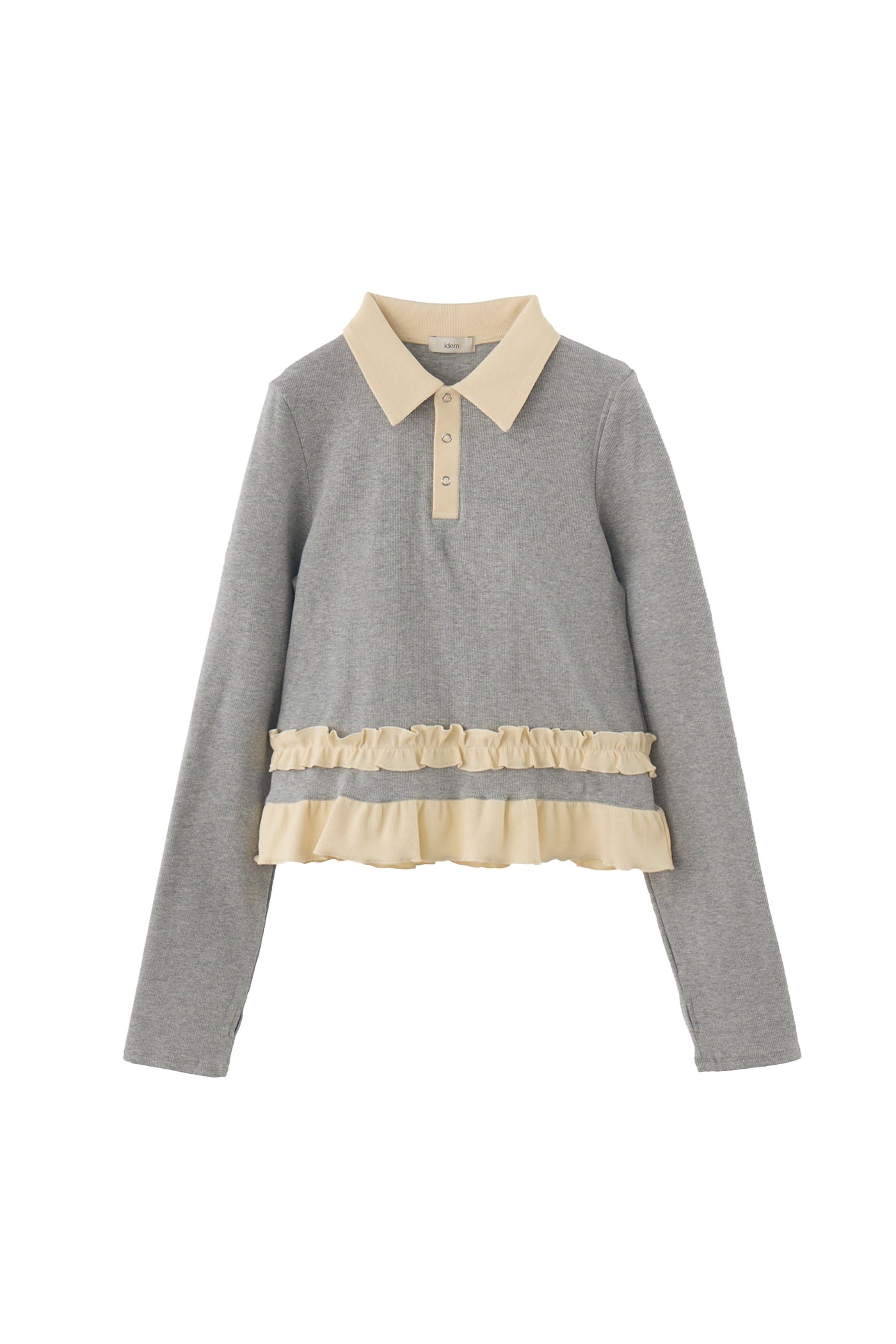 frill polo shirt – idem