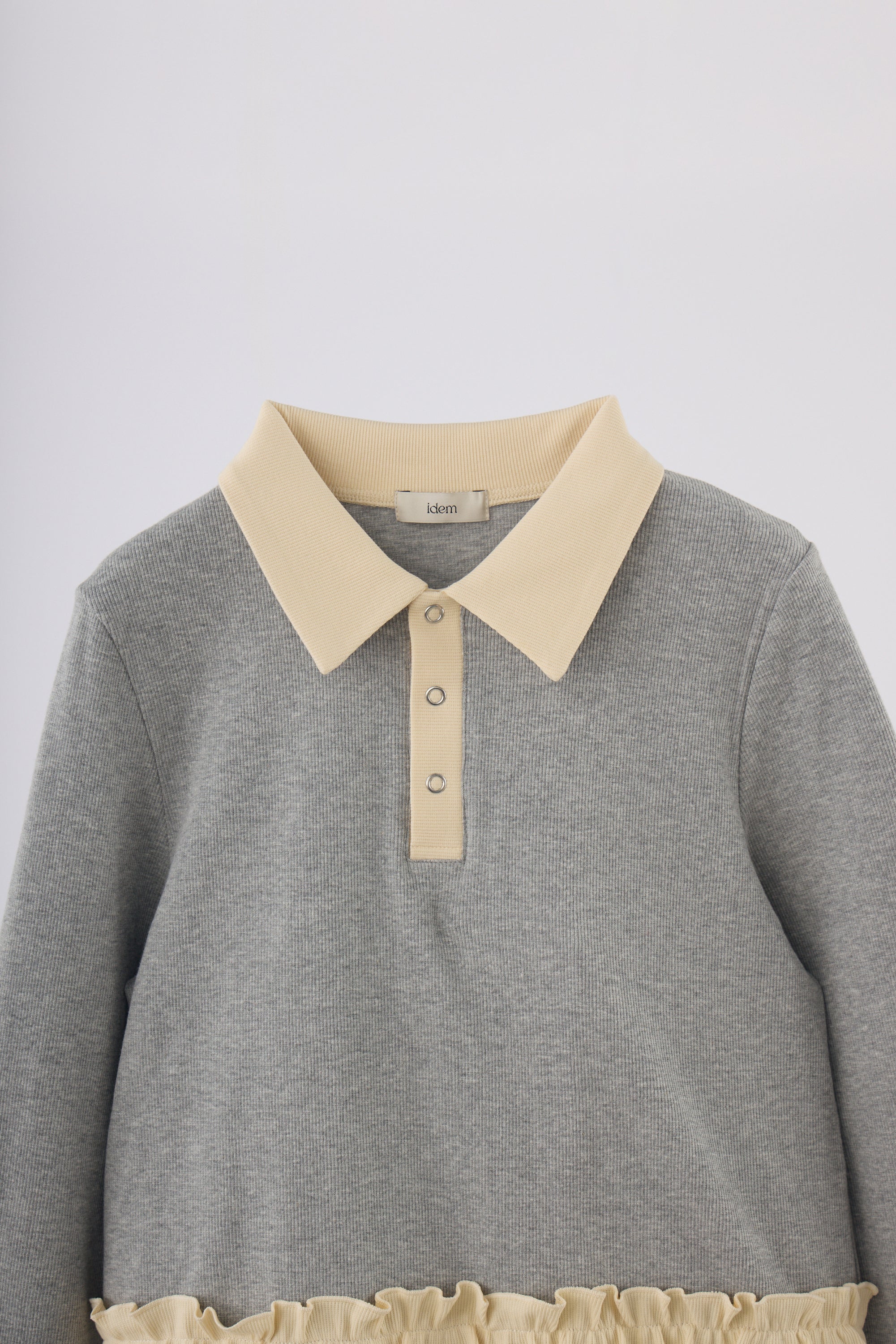 frill polo shirt