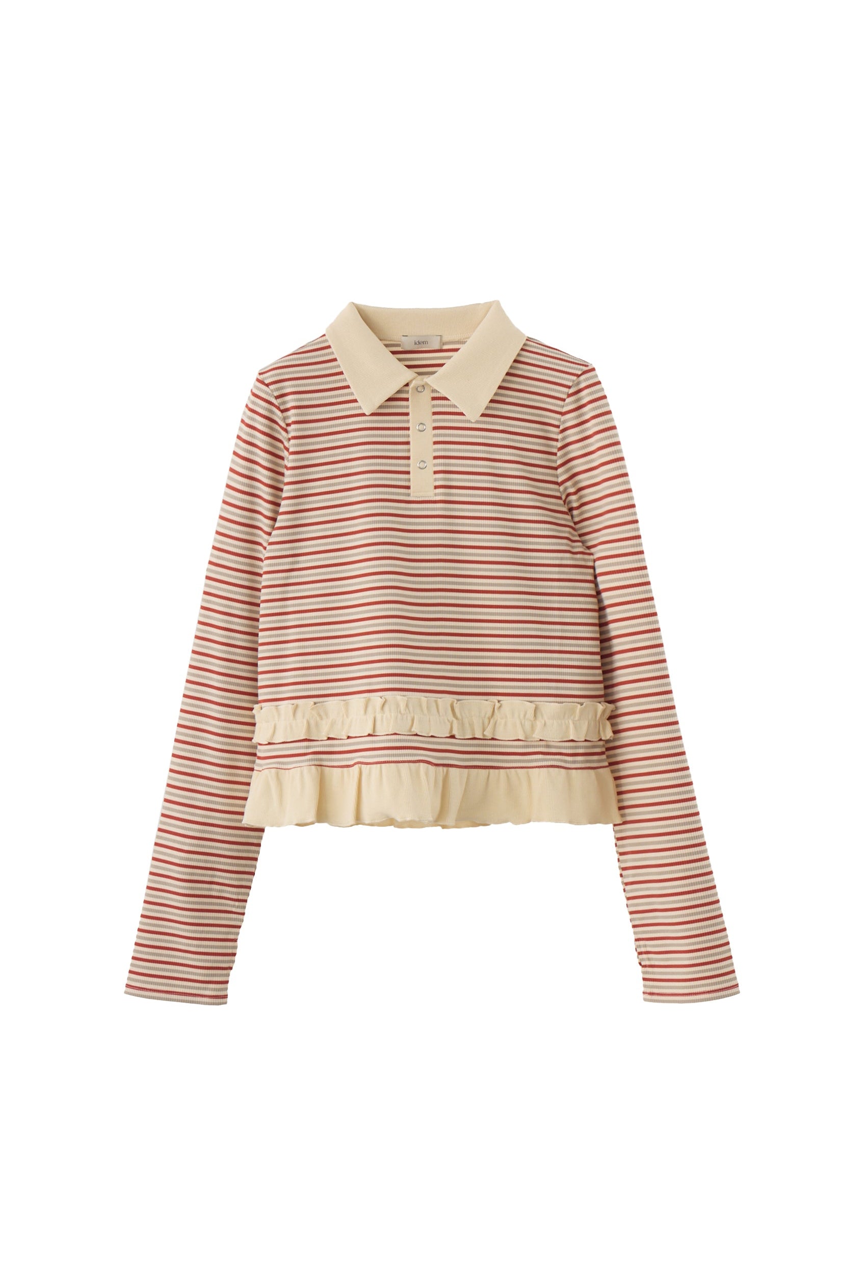 frill polo shirt