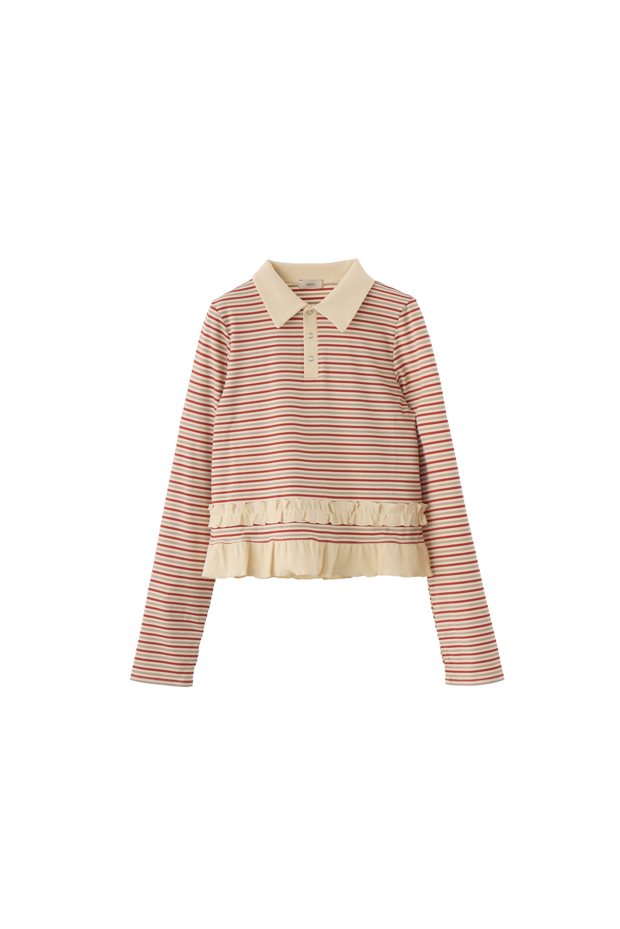 frill polo shirt