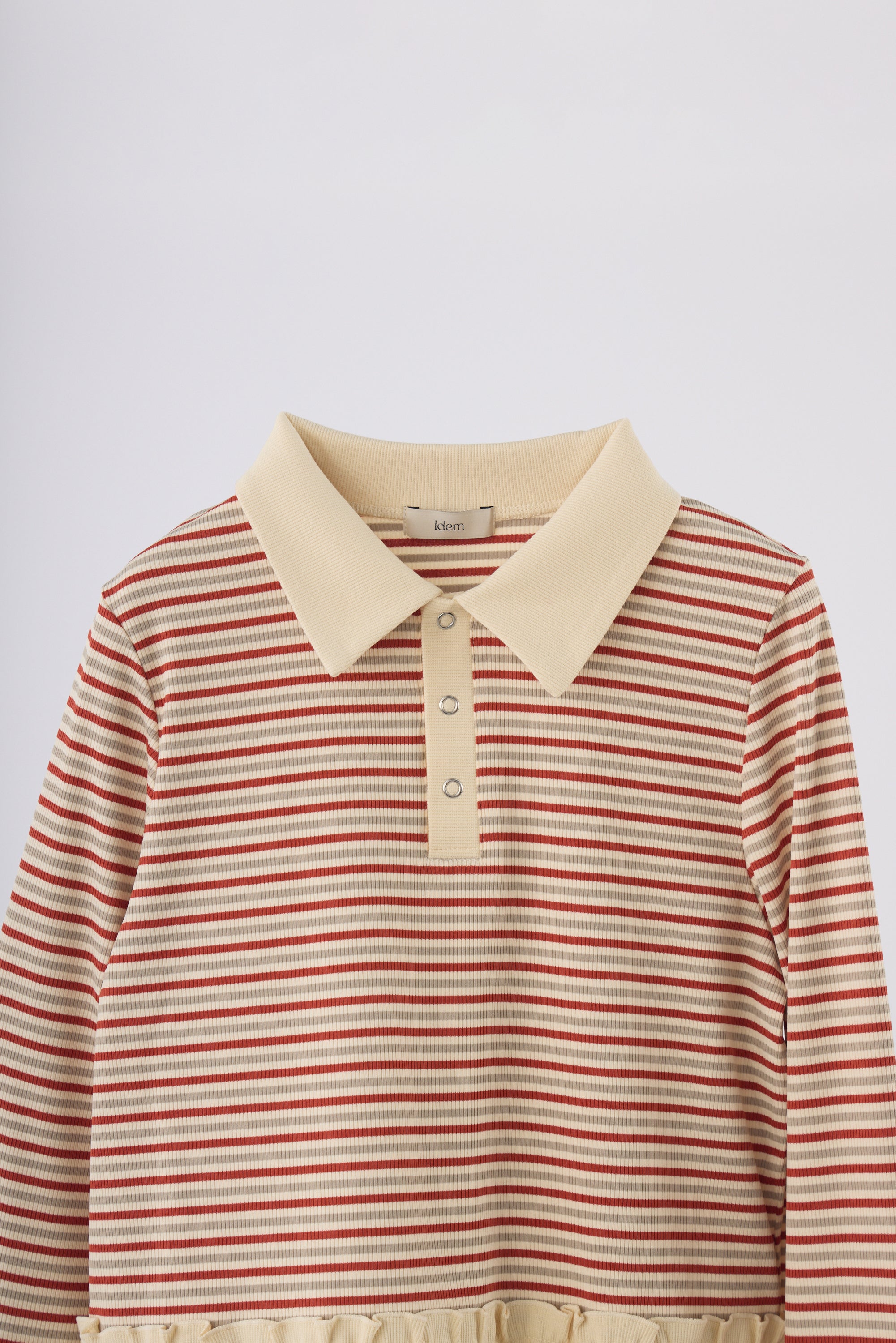 frill polo shirt