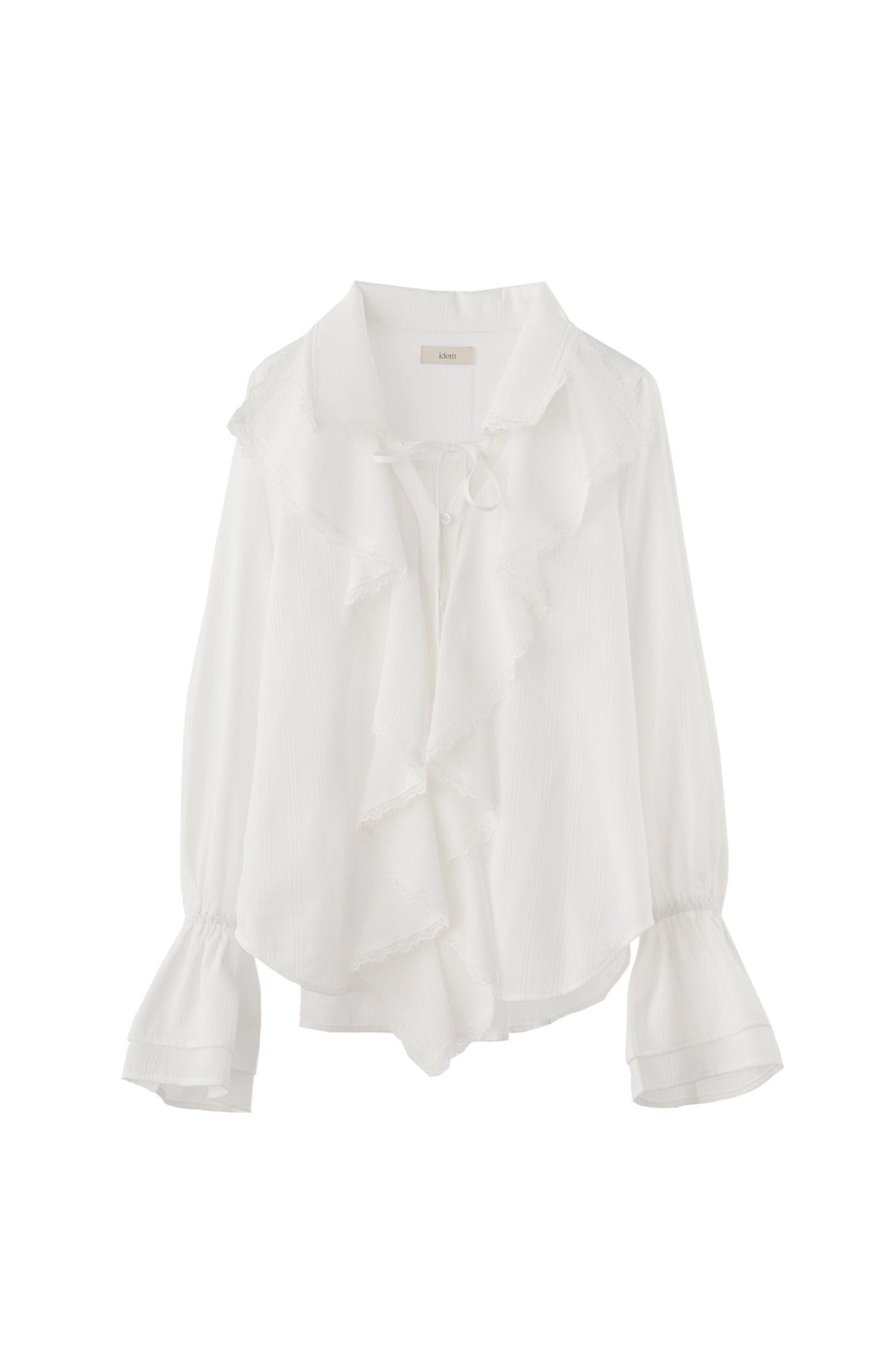 ruffle collared blouse