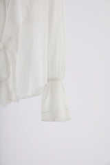 ruffle collared blouse