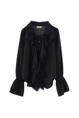 ruffle collared blouse