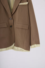 oversized layered jacket ( NEW COLOR )