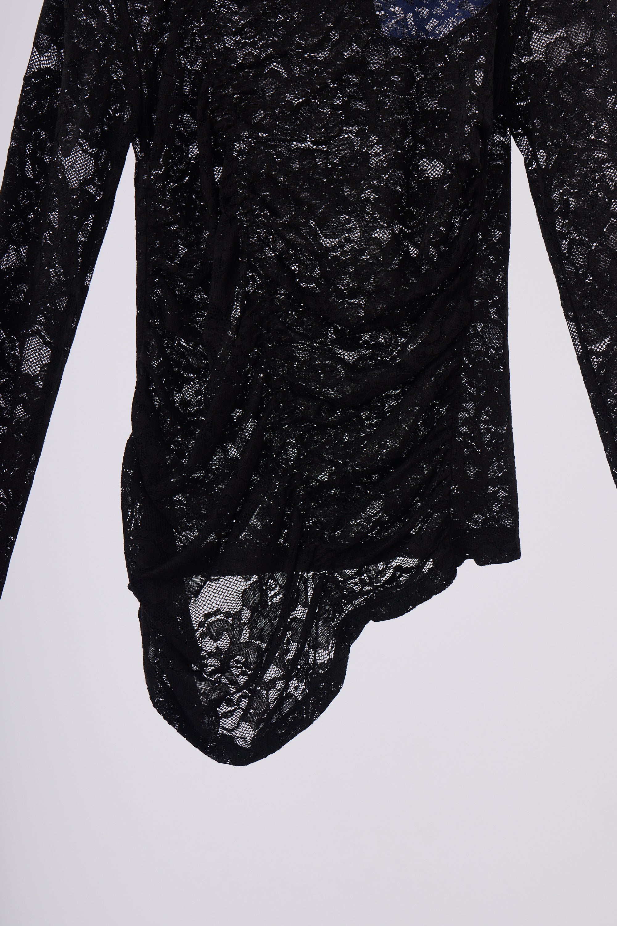 heart lace long sleeve tops