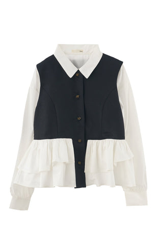 peplum lady vest