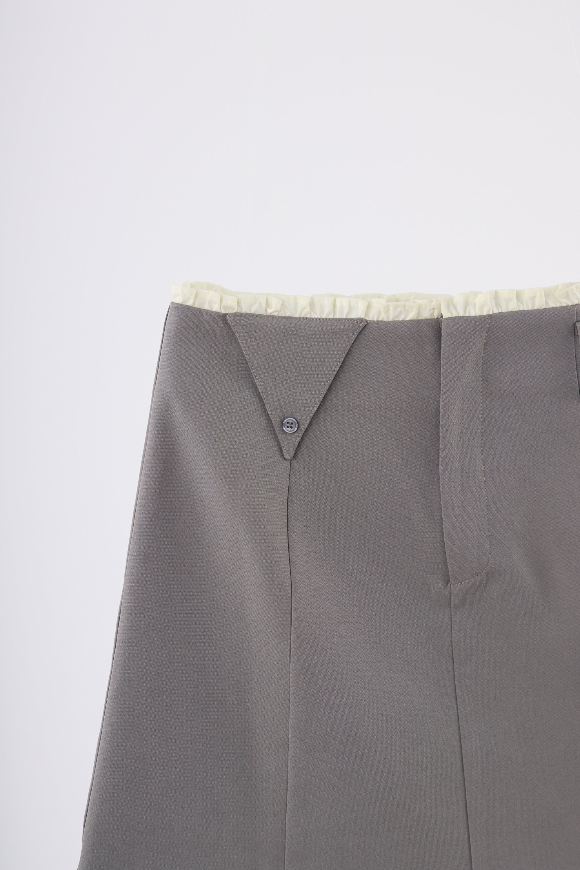 frill belt mini skirt