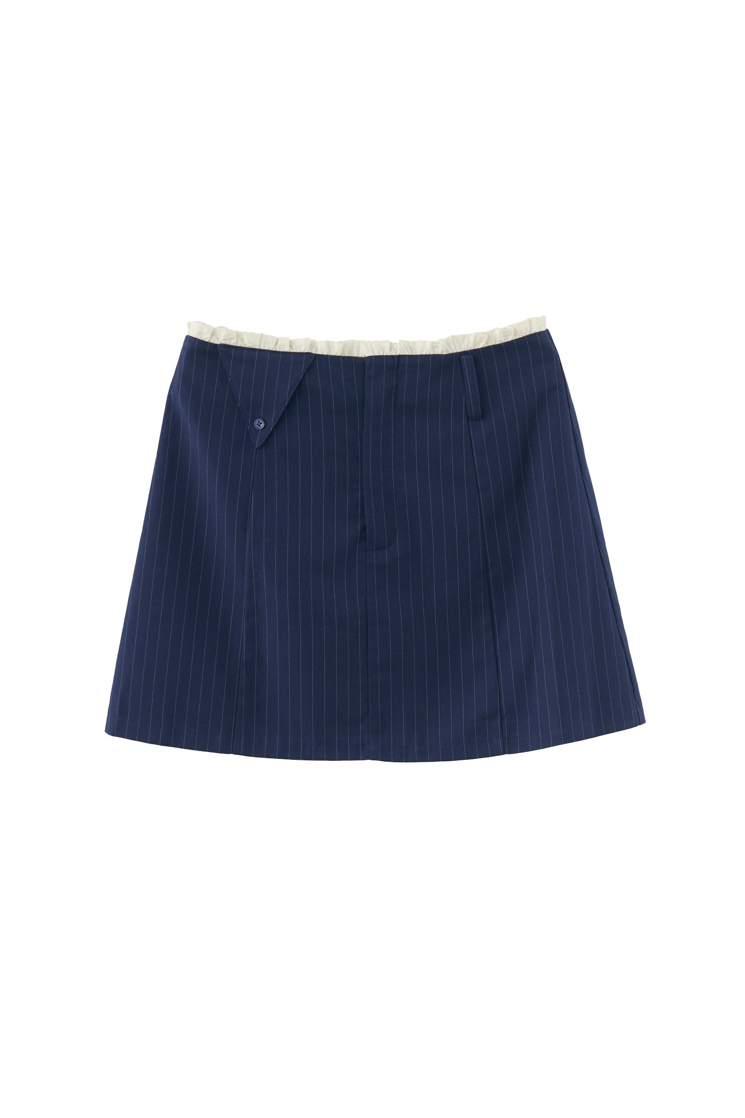 frill belt mini skirt