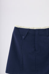 frill belt mini skirt