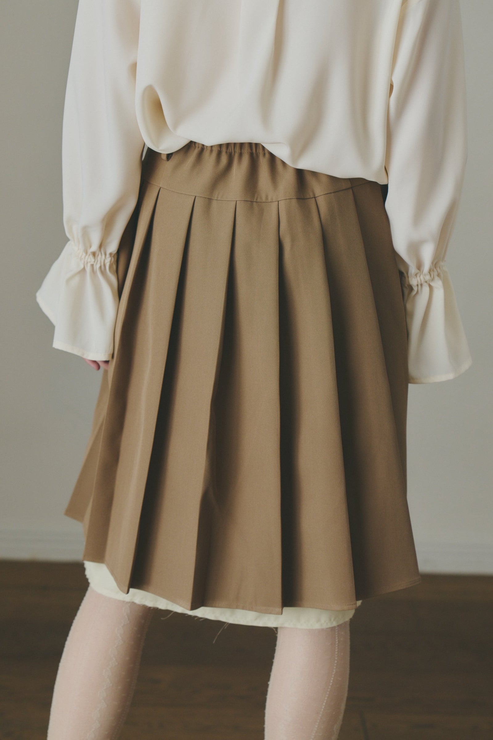 layered medium pleats skirt ( NEW COLOR ) – idem