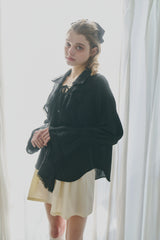 ruffle collared blouse