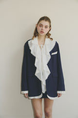 oversized layered jacket