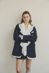 oversized layered jacket