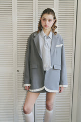 oversized layered jacket