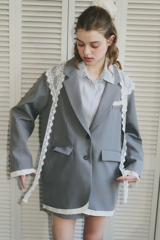 oversized layered jacket