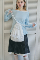 lace frill knapsack
