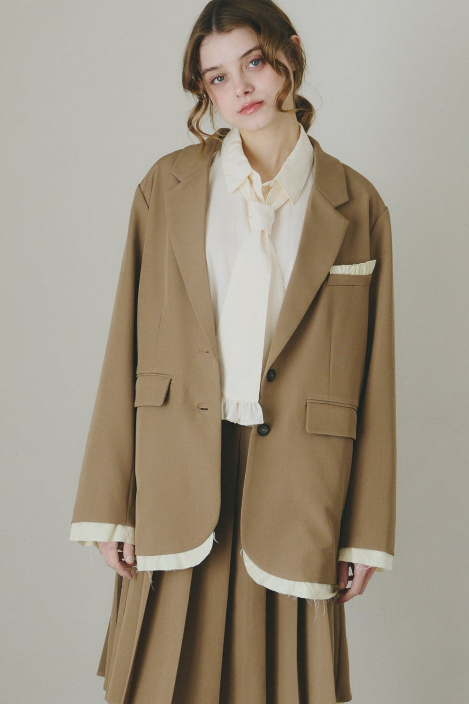 oversized layered jacket ( NEW COLOR )