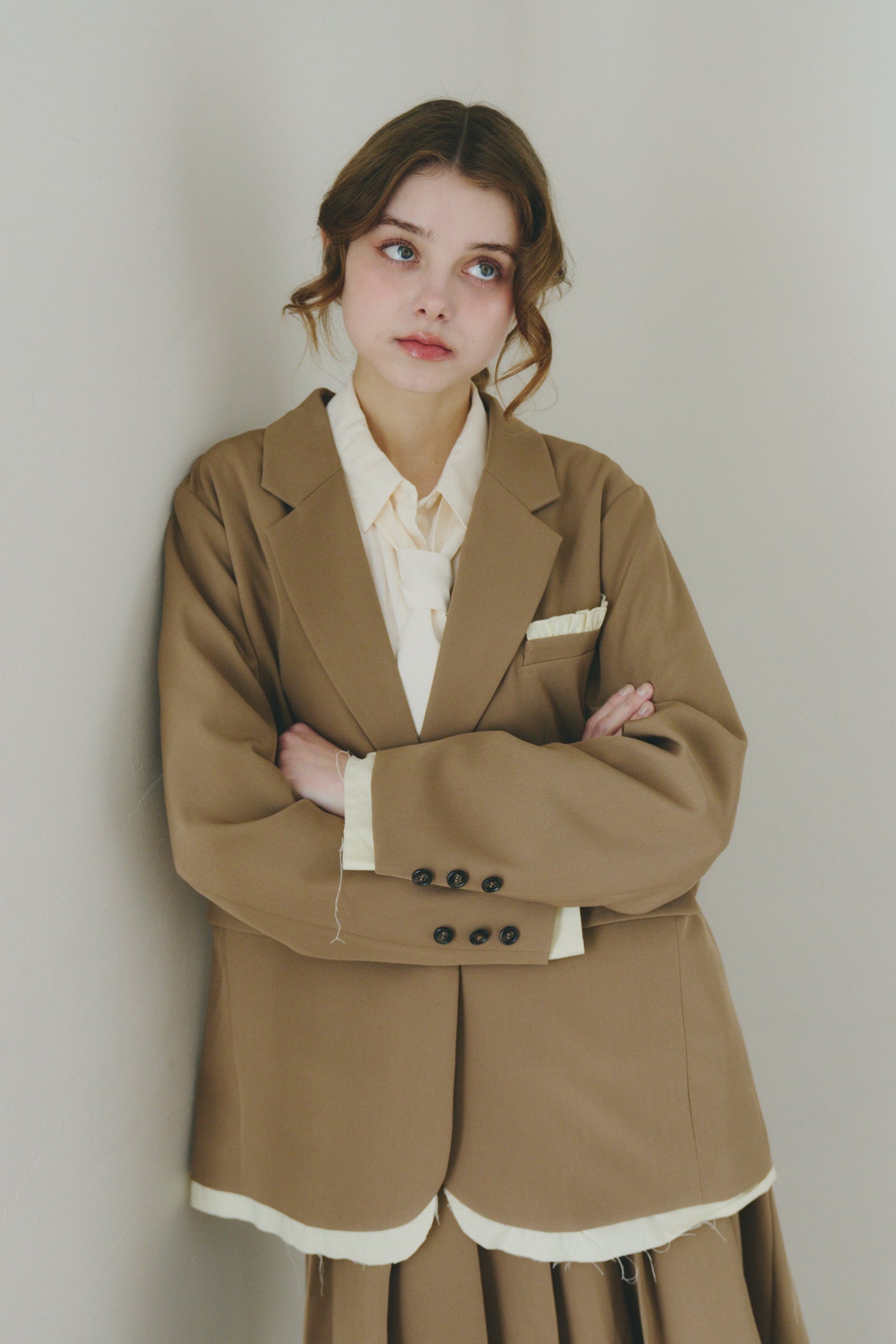 oversized layered jacket ( NEW COLOR )