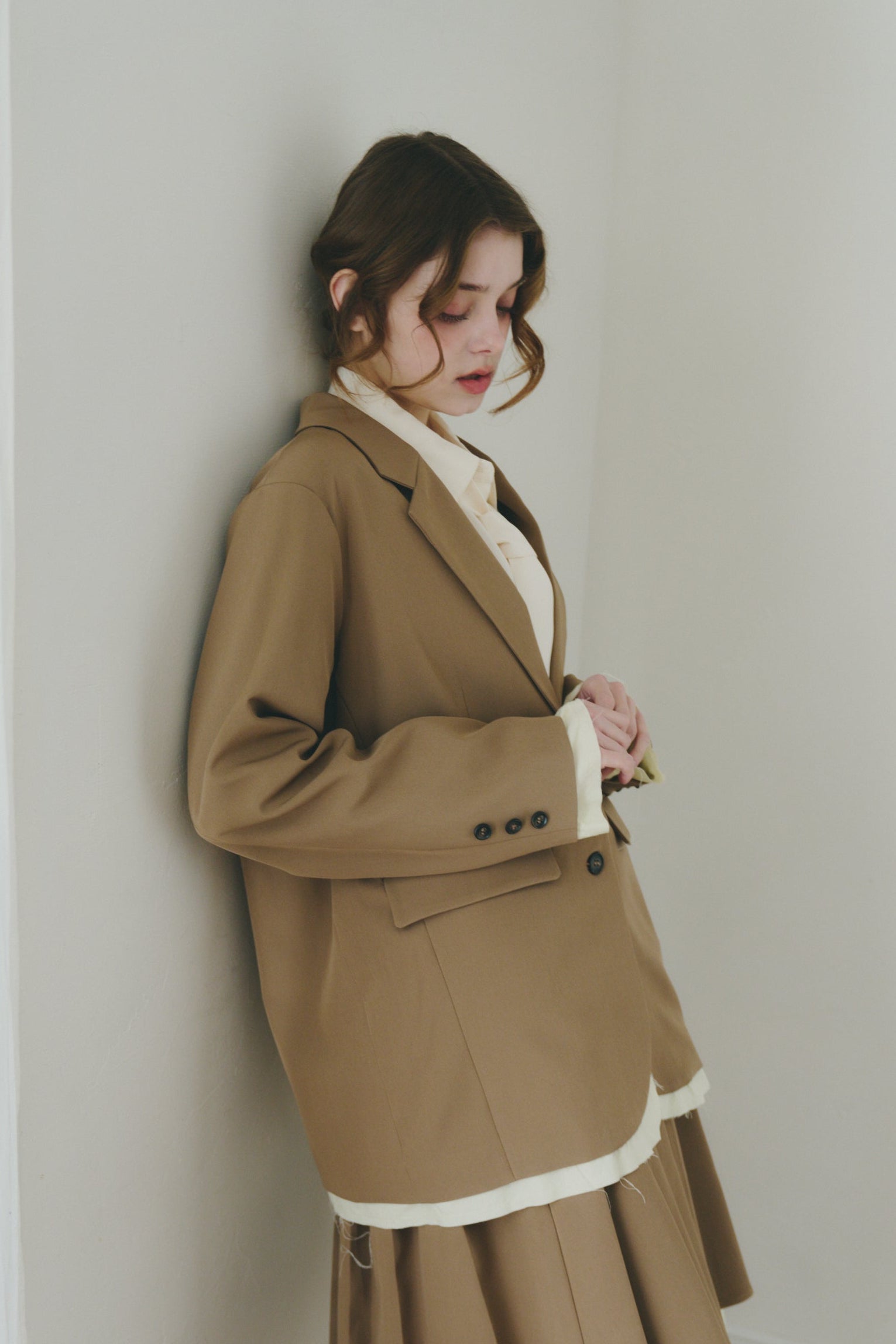 oversized layered jacket ( NEW COLOR )