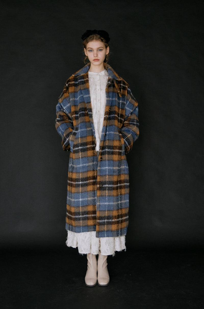 美品〉idem 2way long wool coat ウール混ロングコート - ロングコート