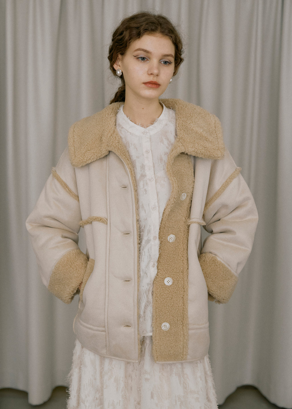 piping mouton coat – idem