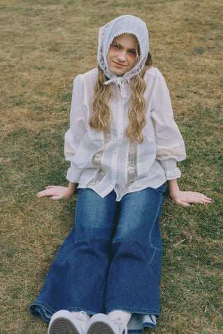 bohemian cotton lace blouse