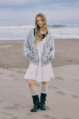 heart frill hoodie