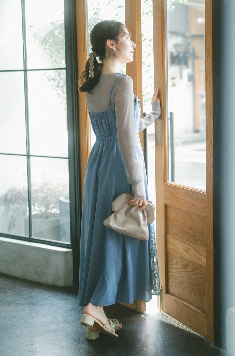 glitter × flower pretty lace dress – idem