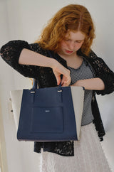 2way bicolor classy bag